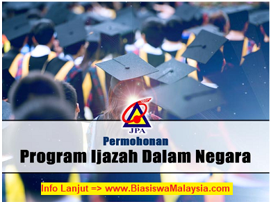 Permohonan Biasiswa JPA Program Ijazah Dalam Negara (PIDN)