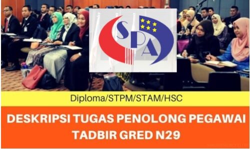 Senarai Tugas Penolong Pegawai Tadbir Gred N29