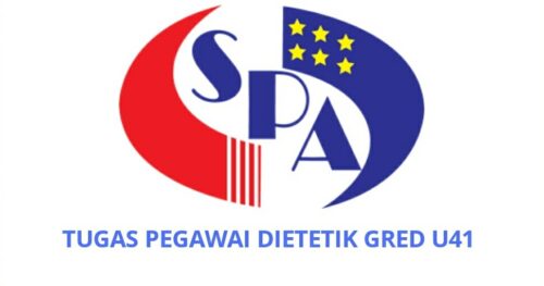 Senarai Tugas Pegawai Dietetik Gred U41