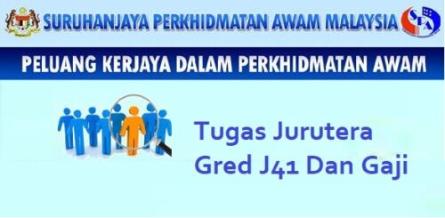 Senarai Tugas Jurutera Gred J41